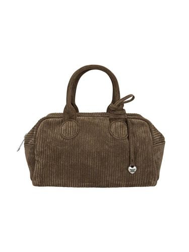 SOFT BOWLING BAG_Coco Brown corduroy suede - MARGESHERWOOD - Modalova