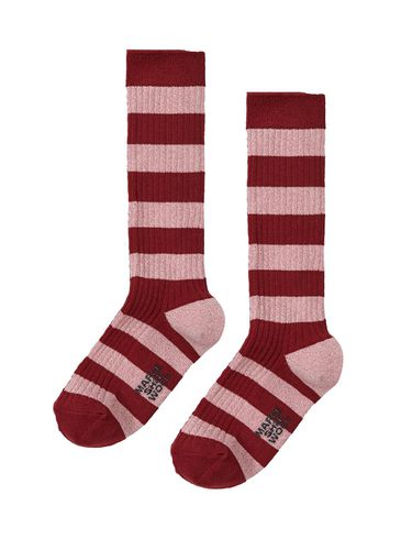 METAL STRIPE SOCKS_red stripe - MARGESHERWOOD - Modalova