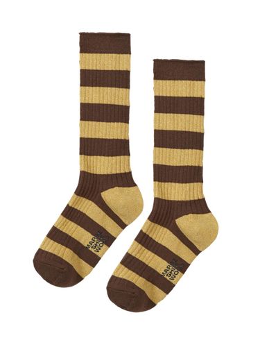 METAL STRIPE SOCKS_brown stripe - MARGESHERWOOD - Modalova