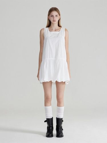 Balloon Layered Dress_White - FALLETT - Modalova