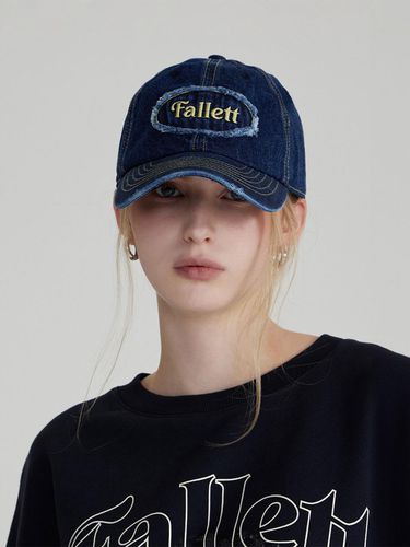 Vintage denim ball cap indigo - FALLETT - Modalova