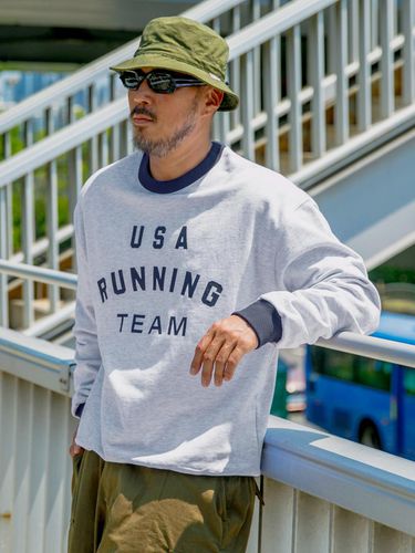 USA Running Team Sweat Shirt Back Melange - RUGGED HOUSE - Modalova