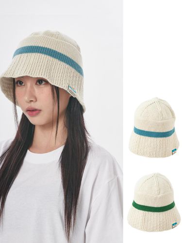 STRIPE KNIT BUCKET HAT - TNP - Modalova