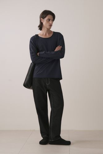 Semi-Oversized Silket Cotton T-shirt - WEST GRAND BOULEVARD - Modalova