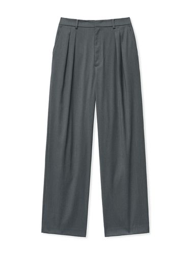 Wide Half Banding Two-tuck Slacks - WEST GRAND BOULEVARD - Modalova