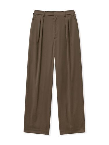 Wide Half Banding Two-tuck Slacks - WEST GRAND BOULEVARD - Modalova