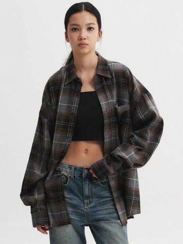 Oversized Flannel Checkered Shirt - DNSR Women - Modalova