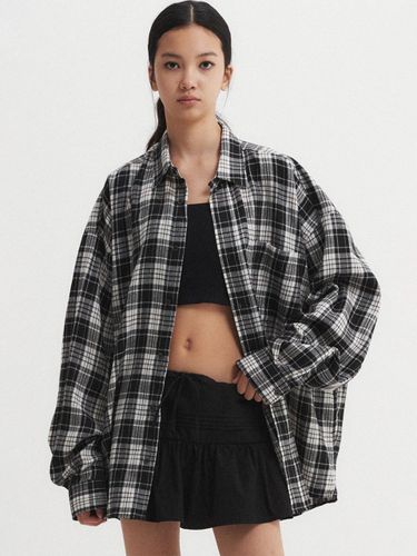 Oversized Flannel Checkered Shirt - DNSR Women - Modalova