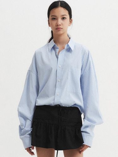 Oversized Stripe Shirt Blue - DNSR Women - Modalova