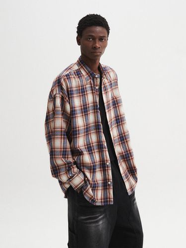 Oversized Checkered Shirt Red Blue - DNSR - Modalova