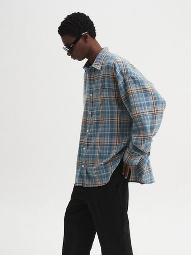 Oversized Checkered Shirt Mint Blue - DNSR - Modalova