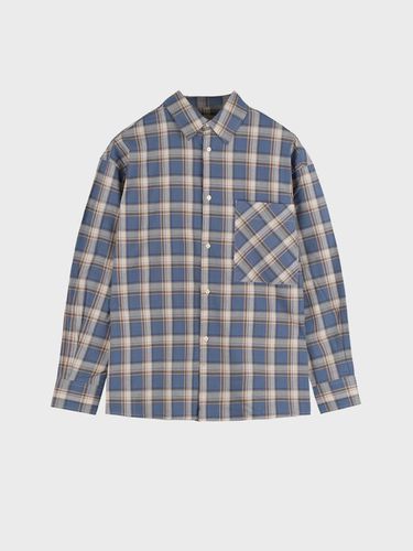 PLAID CHECK SHIRT_BLUE - LIEU HOMME - Modalova