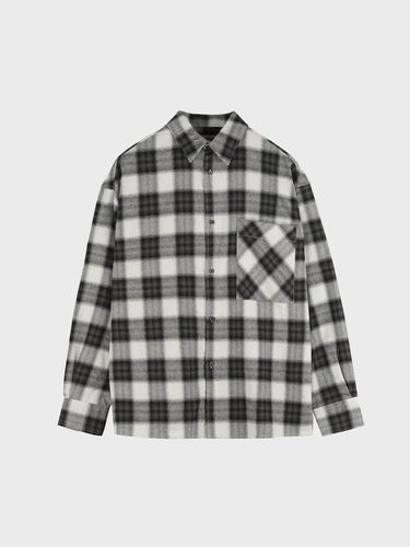 BIG CHECK SHIRT_BLACK - LIEU HOMME - Modalova