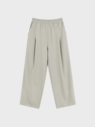 WIDE TUCK TR BANDING PANTS_BEIGE - LIEU HOMME - Modalova