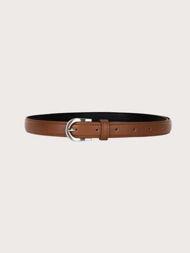 Classic Leather Belt Camel - fromwhere - Modalova