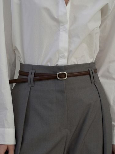 Minimal Slim Belt Brown - fromwhere - Modalova