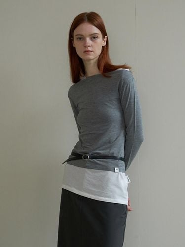 Minimal Slim Belt Black - fromwhere - Modalova