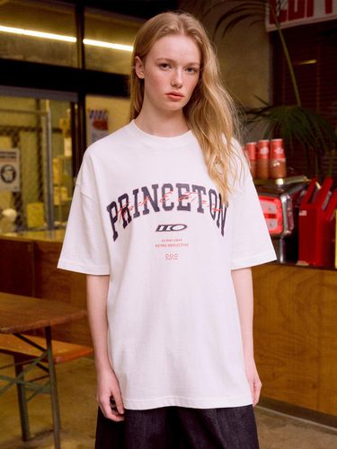 Princeton Overlay Print T-shirt (WHITE CREAM) - DTHIRTYONE - Modalova