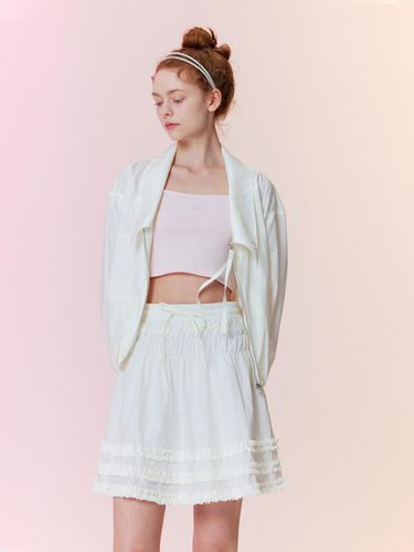 Shining shirring mini skirt_White - OPENING SUNSHINE - Modalova