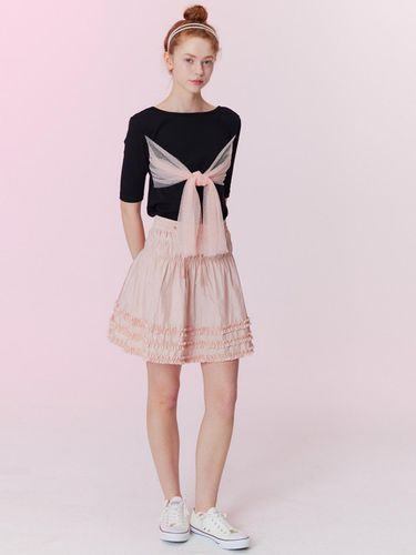 Shining shirring mini skirt_PINK pink - OPENING SUNSHINE - Modalova