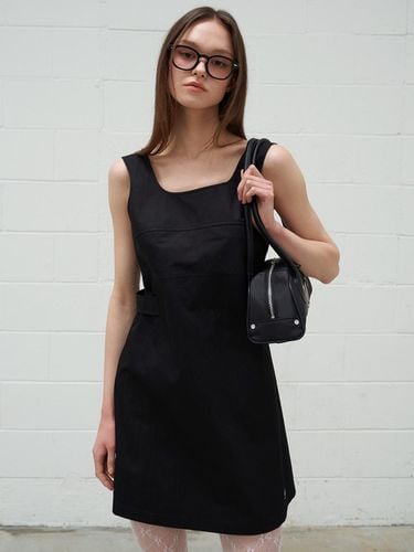 Line Sleeveless Mini Dress Black - fromwhere - Modalova