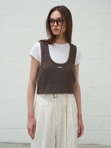 U-neck Sleeveless Sweater - fromwhere - Modalova