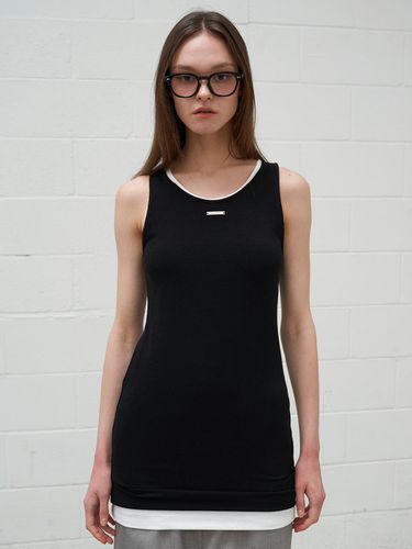 Long Tank Top Black - fromwhere - Modalova