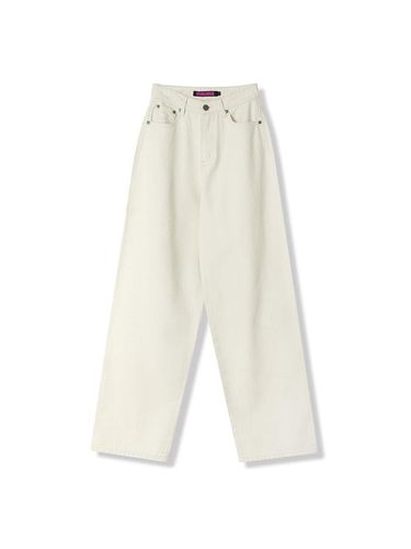 Minimal Straight Jeans _Light Beige - vivacious - Modalova