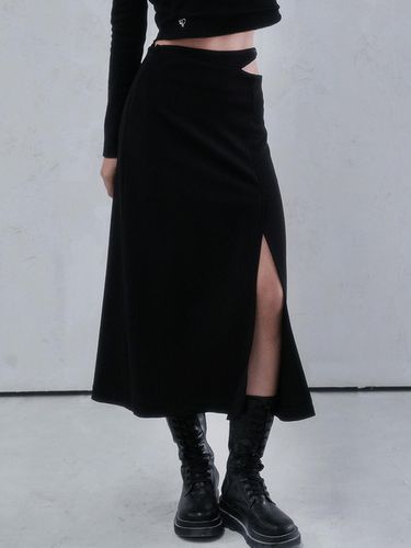 Sie Waist Belt Long Skirt BLACK - vivacious - Modalova