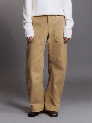 Carpenter Curved Cotton Pants (CAMEL ) - DTHIRTYONE - Modalova