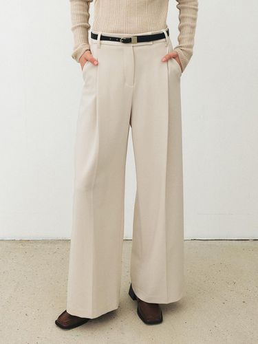 TFF ONE TUCK WIDE TROUSERS_2COLORS - MOHAN - Modalova