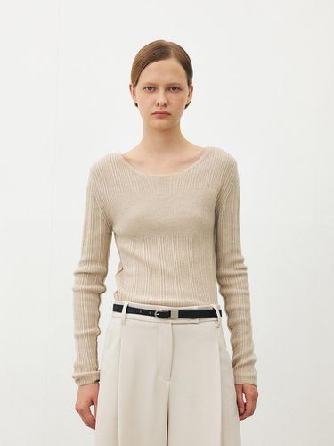 TFF MERINO WOOL ROUND KNIT TOP_3COLORS - MOHAN - Modalova