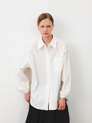 TFF OVERFIT WASHED SHIRT_WHITE - MOHAN - Modalova