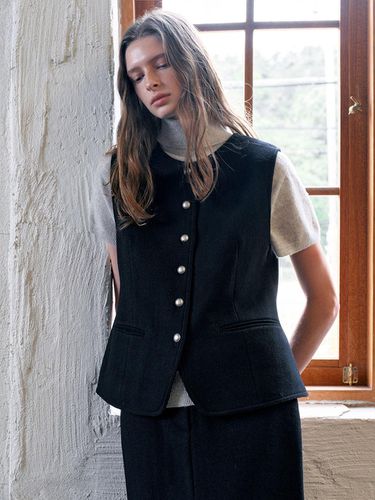 Button-up Wool Vest VC2499VT906M - VOCAVACA - Modalova