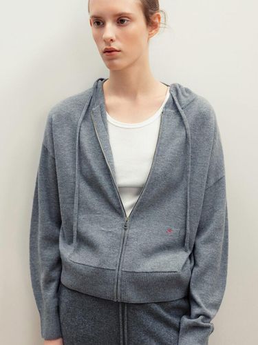 Spirit] Wool Hooded Zip-up Cardigan - kotelo - Modalova