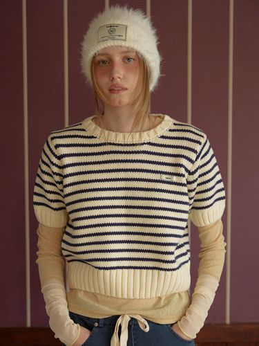 LR STRIPE HALF KNIT - leterie - Modalova