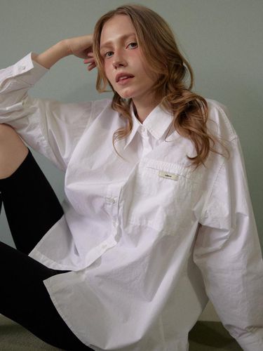 LR LABEL OVERFIT SHIRT_WHITE - leterie - Modalova