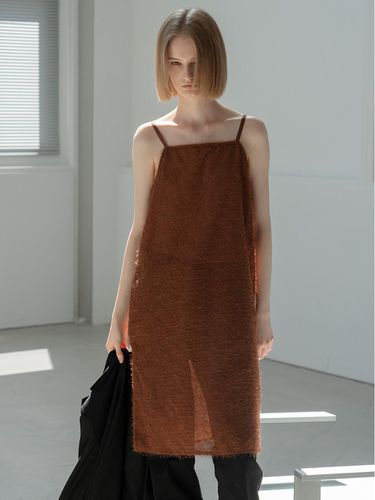 Fluffy Layered Dress_BROWN - MORCEAU PAR MORCEAU - Modalova