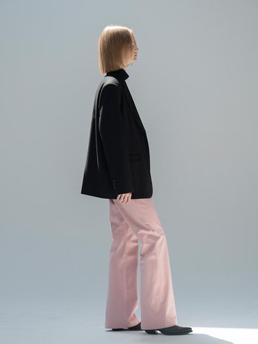 Semi Bootcut Pants_PINK - MORCEAU PAR MORCEAU - Modalova