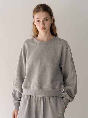 Sweat crop sweatshirt - gray - CLUNY - Modalova