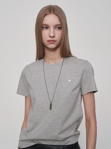 Crew Neck T-Shirts Gray - fromwhere - Modalova