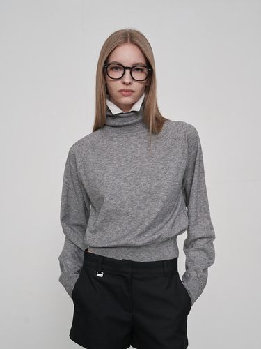 Wool Turtleneck Sweater Gray - fromwhere - Modalova