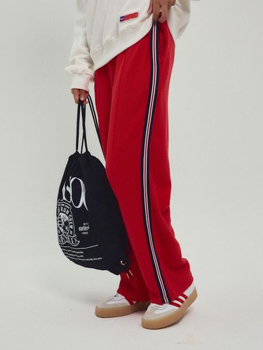 Waffle Wide Pants_Red - MENASOO - Modalova