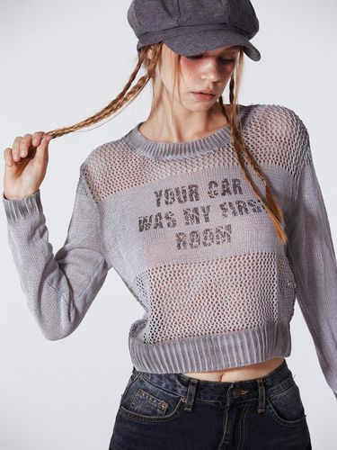 Your Car Knitted Sweater (GRAY) - koolkitten - Modalova