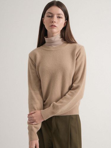 Round neck Knit (Beige) - VLETI - Modalova