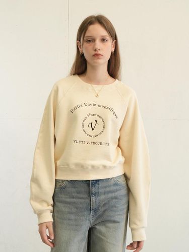 Main Logo Needlework Raglan Sweatshirt - VLETI - Modalova