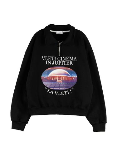 ArtWork Graphic Half Zip-up Sweatshirt - VLETI - Modalova