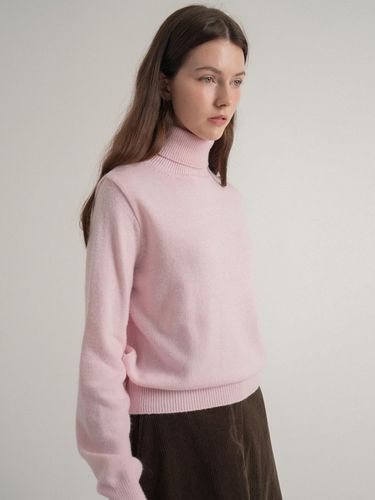 Cashmere Turtleneck Sweater (Pink) - VLETI - Modalova