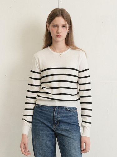 Cotton Round Stripe Knit - VLETI - Modalova