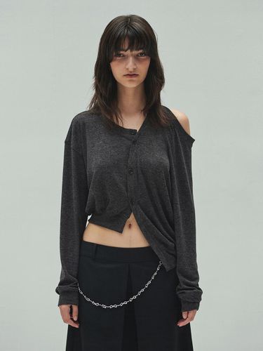 Asymmetrical Hole Sleeve T-shirt - DIAGONAL - Modalova